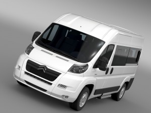 citroen relay window van l2h2 2006-2014 3D मॉडल
