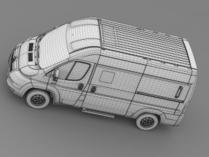 citroen relay window van l2h2 2006-2014 Model 3D