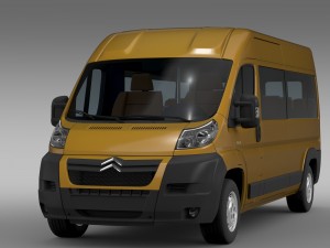 citroen relay window van l3h2 2006-2014 3D Model
