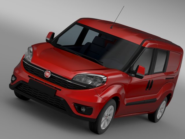 fiat doblo maxi combi 263 2015 3D Model .c4d .max .obj .3ds .fbx .stl .blend 