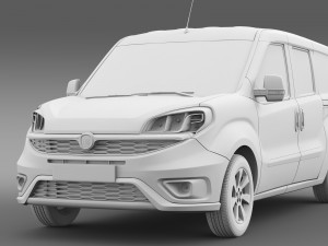 fiat doblo maxi combi 263 2015 3D Model