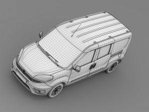 fiat doblo maxi combi 263 2015 3D Model