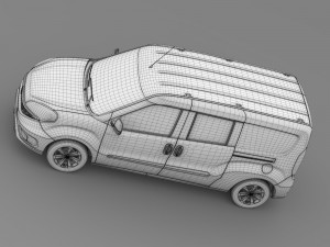 fiat doblo maxi combi 263 2015 3D Model