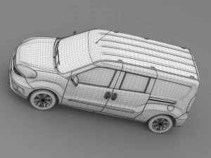 fiat doblo maxi combi 263 2015 3D Model