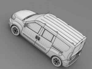 fiat doblo maxi combi 263 2015 3D Model