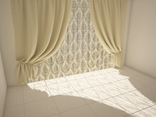 curtains 3D 모델 .c4d .max .obj .3ds .fbx .stl .blend 