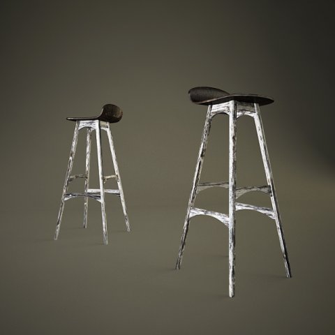 bar chair Modèle 3D .c4d .max .obj .3ds .fbx .stl .blend