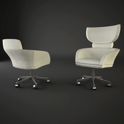 giorgetti chair 3D Модель .c4d .max .obj .3ds .fbx .stl .blend 