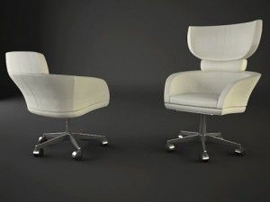 giorgetti chair 3D मॉडल