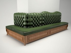 corner sofa Model 3D
