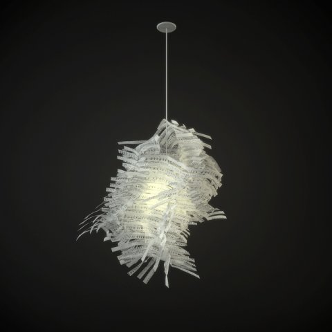 paper lapmshade Modelo 3D .c4d .max .obj .3ds .fbx .stl .blend 