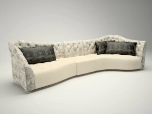 ソファラウンジ 3Dモデル