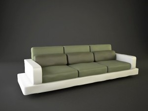 sofa aura Model 3D