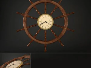 Steuerruderuhr 3D Modell