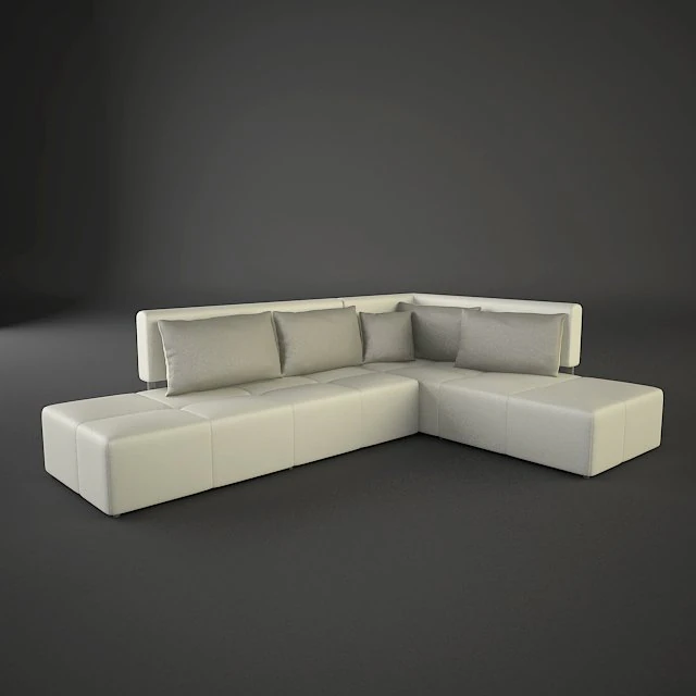 corner sofa victoria 3D Model .c4d .max .obj .3ds .fbx .stl .blend 
