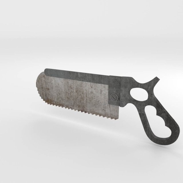 bone saw Modèle 3D .c4d .max .obj .3ds .fbx .stl .blend 