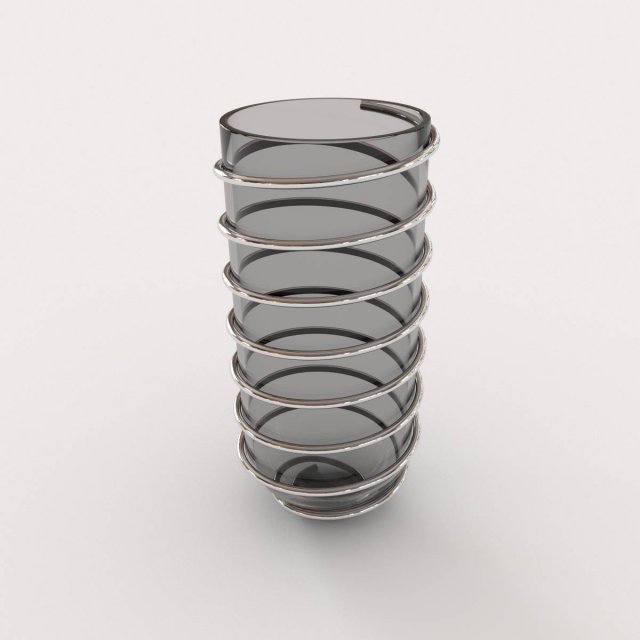 decorative spiral bowl Modello 3D .c4d .max .obj .3ds .fbx .stl .blend 