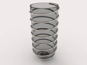 tigela espiral decorativa Modelo 3D