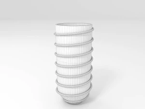 decorative spiral bowl 3D Model