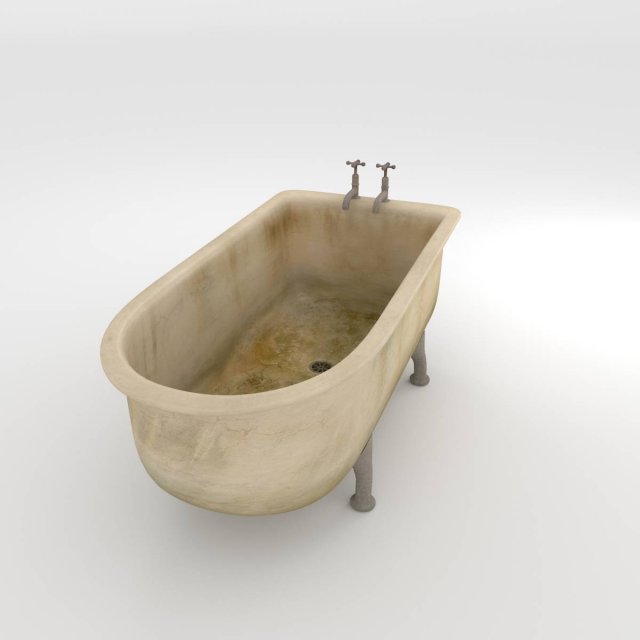 dirty bath 3Dモデル .c4d .max .obj .3ds .fbx .stl .blend 