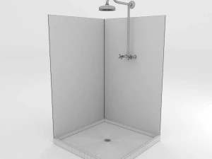 chuveiro sujo Modelo 3D