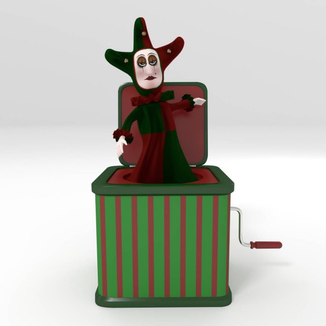 jack in the box Modelo 3D .c4d .max .obj .3ds .fbx .stl .blend 