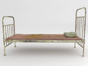 old bed Modello 3D