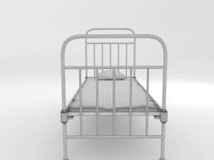 old bed Modello 3D