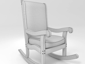 old rocking chair 3D Model