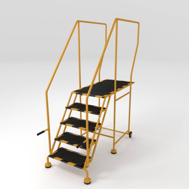 step ladder 3D Model .c4d .max .obj .3ds .fbx .stl .blend 