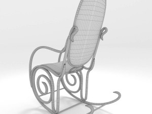 antique rocking chair Modelo 3D