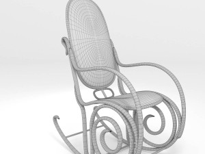 antique rocking chair Modelo 3D