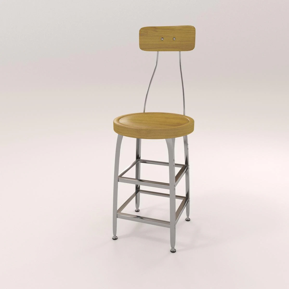 kitchen chair 3D Model .c4d .max .obj .3ds .fbx .stl .blend 