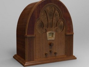 antique radio Model 3D