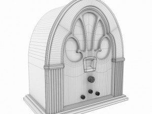 antique radio 3D 模型