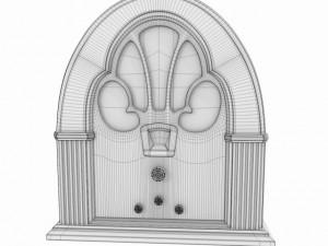 antique radio 3D 模型