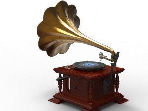 gramophone Modèle 3D