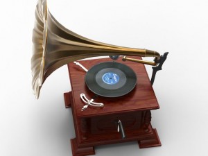 gramophone Modèle 3D