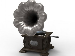gramophone Modèle 3D