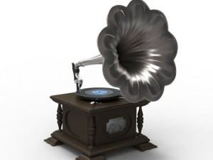 gramophone Modèle 3D