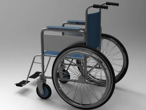 व्हील चेयर 3D मॉडल