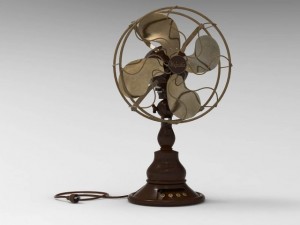 vintage electric fan Model 3D