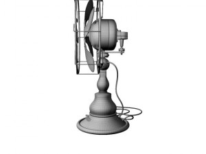 vintage electric fan 3D मॉडल