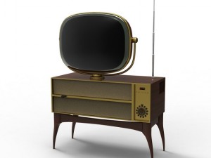 vintage television Model 3D
