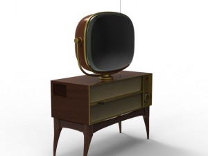vintage television Modello 3D