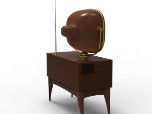 vintage television Modello 3D