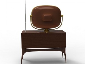 vintage television Modello 3D