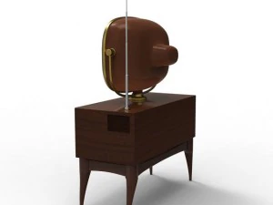 vintage television 3D Model