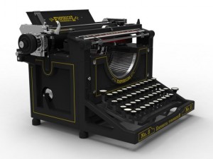 antique typewriter Modello 3D