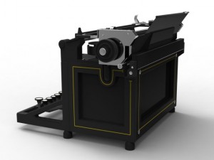 antique typewriter Modello 3D